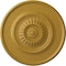 Ekena Millwork Large Floral Ceiling Medallion, Hand-Painted Iridescent Gold, 41 1/8"OD x 2 1/2"P CM41FLIGS - alternate 1